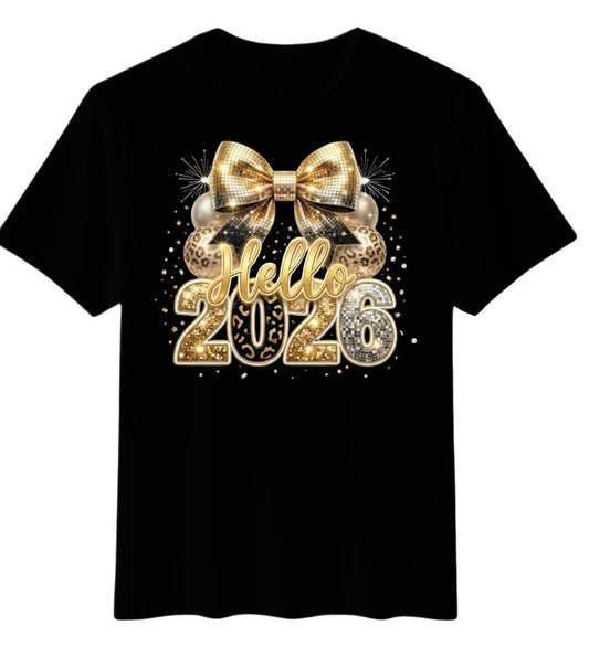 ITEM 1000 - 2026 NEW YEARS BOW SHIRT